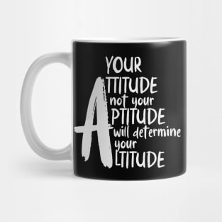 It's all about attitude, text art design Mug